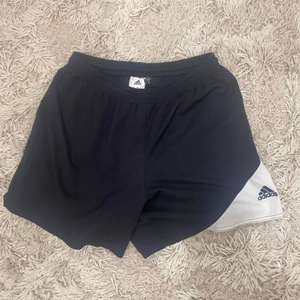 Adidas Women's Navy and Black Shorts